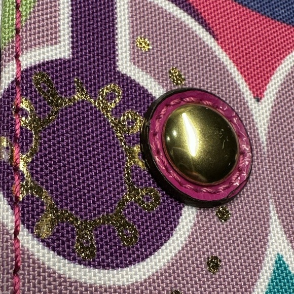 Rare Limited Edition Coach Poppy Pink Travel Bag with Whimsical Design EUC - Picture 11 of 16